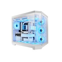 mars gaming mc-3tcore caja gaming custom atx triple ventana cristal templado extraible camara dual semitorre compatible con placas base de conector inverso soporte refrigeracion liquida caja pc
