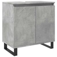 armario de bano  mueble de bano madera de ingenieria gris hormigon 58x33x60 cm