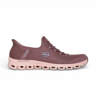 Skechers para mujer. 104557 Zapatillas Slip-Ins Glide Step Vibey burdeos (40), Plano, Cordones, Casual