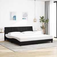 cama matrimonial  cama para adultos  cama sin colchon tela negro 200x200 cm cfw828940