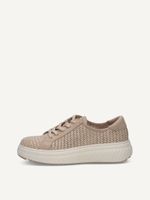 caprice sneaker beige made of leather and synthetic size 40