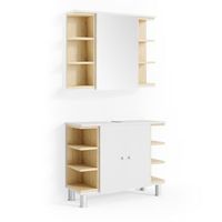 conjunto de muebles de bano aquis 2 piezas vicco
