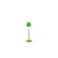 lampara de mesa led poldina pro micro verde manzana recargable y regulable con bateria de hasta 12 horas