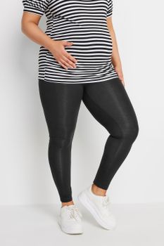 Bump It Up Maternity Leggings Lisos Negros