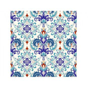 Cabecero Cama Flor Abstracta Azul 200 X 60 Cm