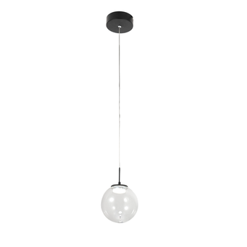 Ariel - Lámpara Colgante Individual Transparente De Fabas Luce - Led Regulable De 8 W - Lámpara De Techo De Diseño Moderno