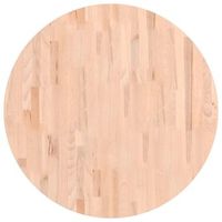 tablero de mesa  tablero escritorio redondo de madera maciza de haya o80x15cm