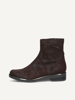 CAPRICE Bootie, brown, made of Textiles with Block heel, Size 39
