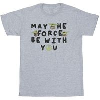disney camiseta manga larga the mandalorian may the force be with you para nina