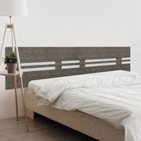 dhome cabecero roble amazonas 190cm dual horizontal estilo ancho madera reciclada dm herrajes incluidos 190cm dual horizontal ancho roble amazonas