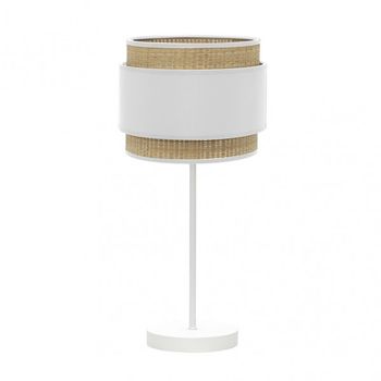 Sobremesa alto kandy 1xe27 natural/blanco 67x30x30 cm