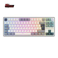 teclado mecanico con cable rk r87pro royal kludge 88 teclas 88 rgb retroiluminado intercambiable en caliente con teclas mda pbt