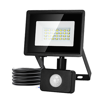 Aigostar Foco LED con Sensor Movimiento 20W,1650LM Super Brillo Focos LED Exterior IP65 Impermeable,Blanco Frío 6500K Proyector Led Exterior,Perfectas para Jardín, Garaje, Patio, etc.