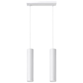 Lámpara de techo blanco acero alt. 90 cm