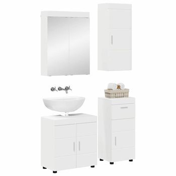 Juego De Muebles De Baño | Armario De Baño Tulum 4 Piezas 60 X 34 X 63 Cm