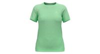 camiseta running mujer odlo essentials sin costuras verde