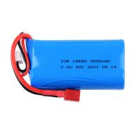 bateria lipo t plug de 74v 3000mah 20c 18650 para coche rc wltoys 144001