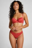 hunkemoller tanga marine rojo