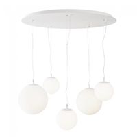 lampara colgante basic form ii opal 5 luces