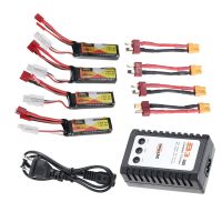 4pcs zop bateria 74v 600mah 60c 2s lipo jst  t con cargado b3 adaptado de cable xt30 para modelos rc