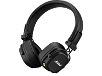 auriculares inalambricos - marshall major iv supraaurales bluetooth 80 h bateria tactil plegable negro