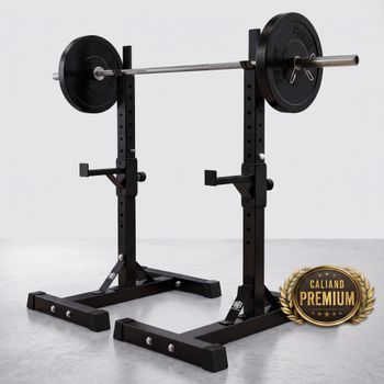 Soporte Rack Para Sentadillas Y Press De Banca Ajustable Con Carga De 300 Kg