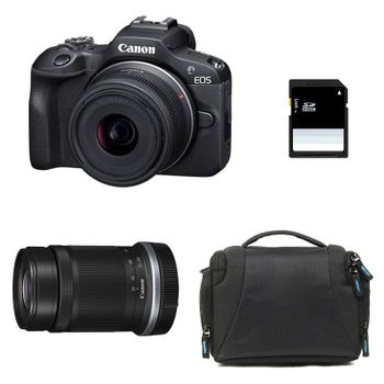 Cámara Mirrorless Canon EOS R100 24,1 MP 18-45mm Wi-Fi + RF-S 55-210mm F5-7.1 IS STM