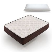 colchon 200x200 viscoelastico  regalo 2 almohadas viscoelasticas 105 cm descansin  ideal para personas con dolores de espalda  alta firmeza  efecto nube