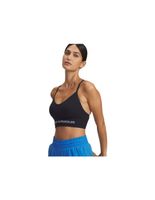 sujetador deportivo de fitness under armour vanish seamless low bra mujer negro