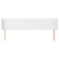 cabecero cama mueble de dormitorio de cuero sintetico 163 x 16 x 7888 cm blanco m020006345