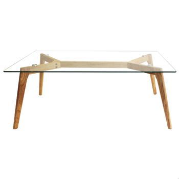 Mesa Rectangular Cristalcmp Iberica