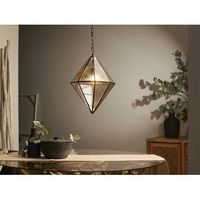 lampara techo flora rombo cristal decoradoestano 30dx40 cms