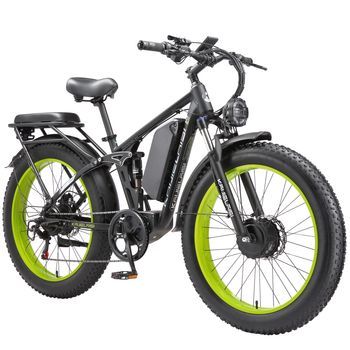 Bicicleta Eléctrica Kaijielaisi V3 Pro De Doble Motor, Neumáticos Anchos De 26
