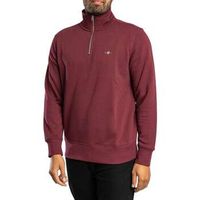 gant jersey sudadera regular shield con media cremallera para hombre