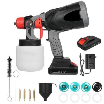 Aspersor Eléctrico 800w, 38000 Rpm, Litio, Diy Pintura