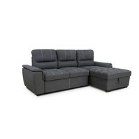 sofa cama chaise longue new farrar 256cm negro chaise derecho