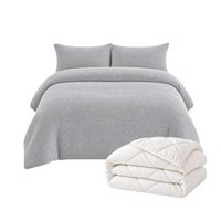 pack funda nordica coralina gris y relleno nordico cama 90cm 150x220cm donegal collections