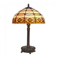 lampara de mesa marfil cristal tiffany