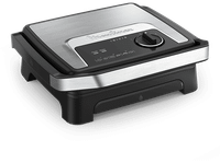 sandwichera - moulinex inicio adjust gi272d10 2000 w 2 en 1 grill  sandwichera termostato regulable antiadherente 4 a 6 raciones inox