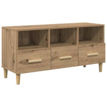 Mueble De Tv 102 X 36 X 50 Cm Roble Artisan Vidaxl