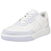 ecco zapatos bajos street court lea para mujer