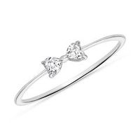 anillo de topacio para mujer en oro blanco 14 quilates