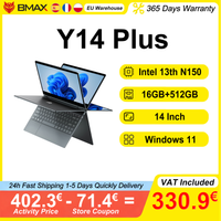 bmax y14 plus portatil pantalla tactil de 14 pulgadas 16gb ram 512gb ssd intel n150 19201080 ips 360  cuaderno convertible windows 11