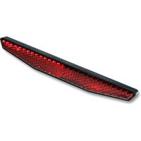 reflector trasero 125x18mm rojo
