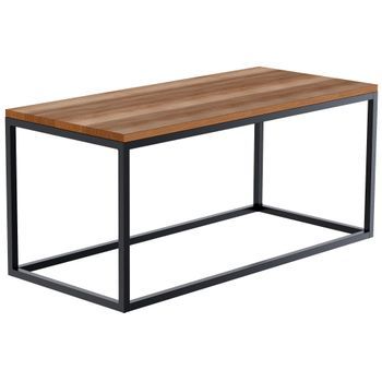 Mesa De Centro Manteo Madera Roble 45x100x50 Cm Clp