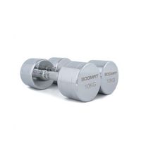 mancuernas cromadas 10kg par - boomfit