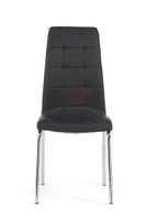 calgary black faux leather dining chairs - black