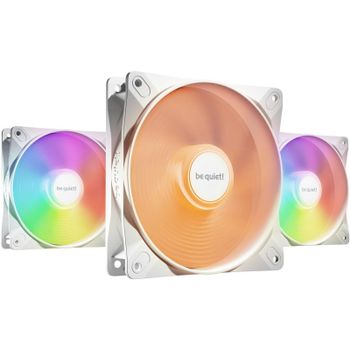 Ventilador suplementario be quiet! Light Wings LX 120mm 2200RPM ARGB triple pack white alta presión