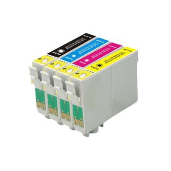 Compatible Multipack Epson Stylus Office BX535WD Printer Ink Cartridges (4 Pack) -C13T13014010