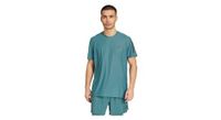 camiseta de manga corta adidas performance own the run verde  hombre